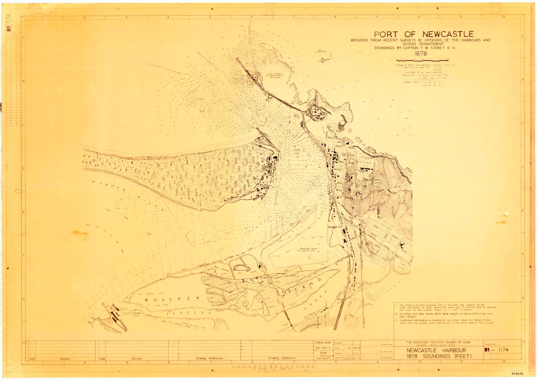 Figure 28: Map of the port of Newcastle, 1878